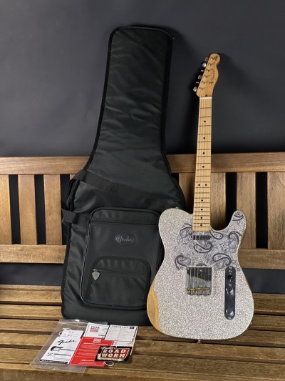 Fender Signature Brad Paisley Road Worn Telecaster Silver Sparkle